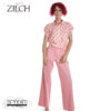 S21.23 Zilch BLOUSE SHORT SLEEVE 51RAC15.049P SKETCH ROSEWATER - Afbeelding 6