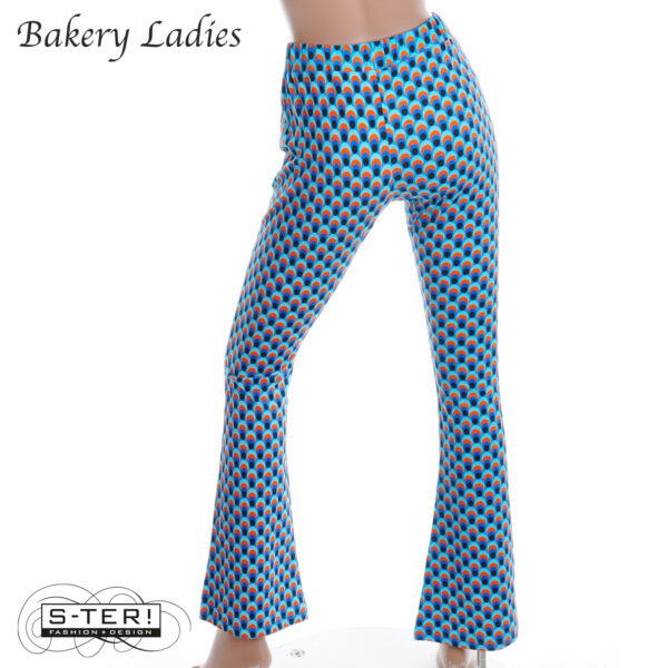 S2.8 Bakery Ladies FLARED PANTS BL51TCE400 drop BLUE CURACAO - Afbeelding 6