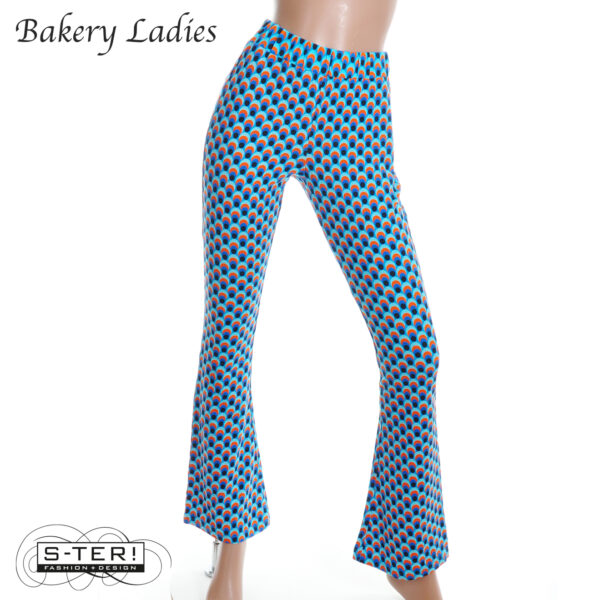 S2.8 Bakery Ladies FLARED PANTS BL51TCE400 drop BLUE CURACAO - Afbeelding 5