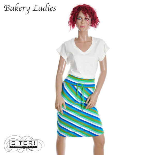 S2.11 Bakery Ladies SKIRT TUBE BL51YDC509 STRIPE MENTHOL - Afbeelding 4