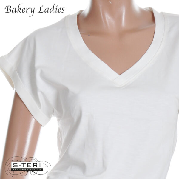 S2.1  Bakery Ladies T-SHIRT GRACE BL51CES121 VANILLA - Afbeelding 4