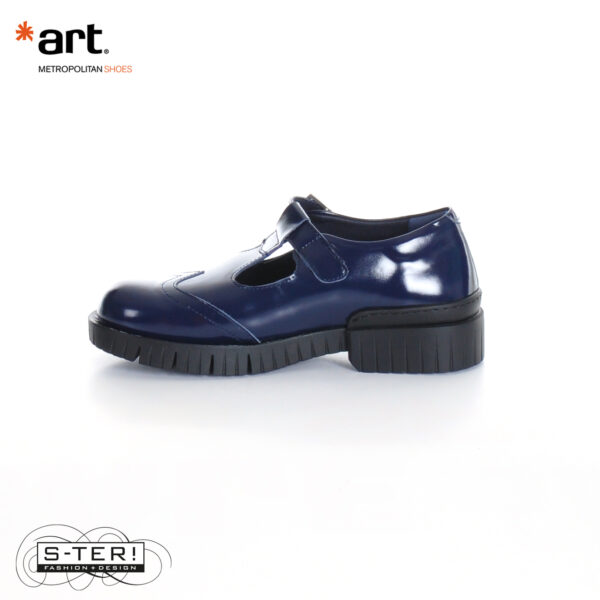 W27.3 ART OXFORD NAPPA SHINY NAVY 1834 - Afbeelding 6
