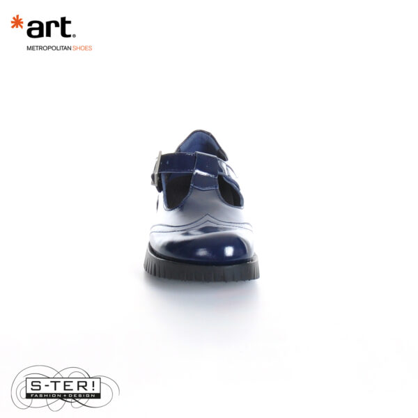 W27.3 ART OXFORD NAPPA SHINY NAVY 1834 - Afbeelding 5