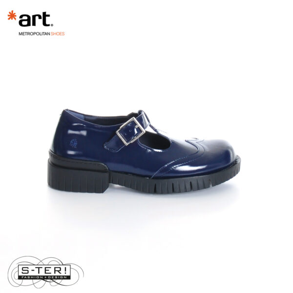 W27.3 ART OXFORD NAPPA SHINY NAVY 1834 - Afbeelding 2