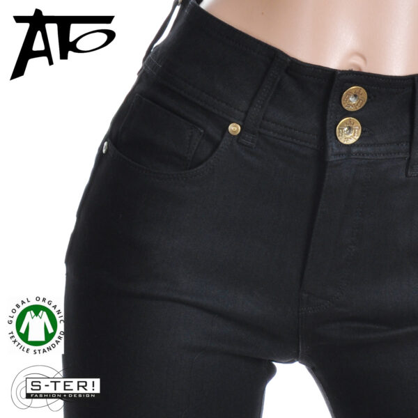 B1.1 Ato Berlin JEANS JACKIE KR4594 BLK 27505 - Afbeelding 5
