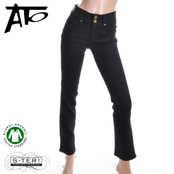 B1.1 Ato Berlin JEANS JACKIE KR4594 BLK 27505 - Afbeelding 3