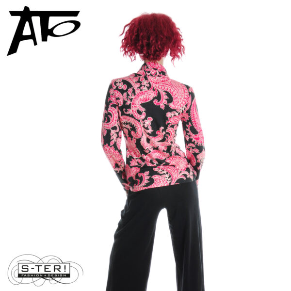 W1.33 Ato Berlin  LS ROLLI CLY/CO 14/143 RD/BLK 52506 - Afbeelding 2