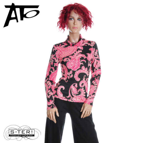 W1.33 Ato Berlin  LS ROLLI CLY/CO 14/143 RD/BLK 52506