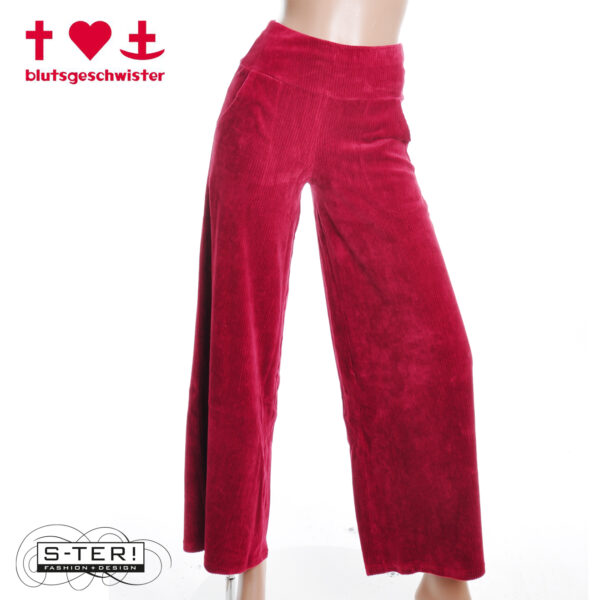 W3.40 blutsgeschwister CORDHOSE JOLLY MARLEEN 001253-042 FINE NEEDLE RED - Afbeelding 6