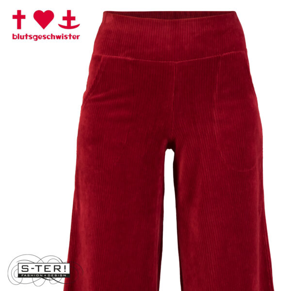 W3.40 blutsgeschwister CORDHOSE JOLLY MARLEEN 001253-042 FINE NEEDLE RED - Afbeelding 7