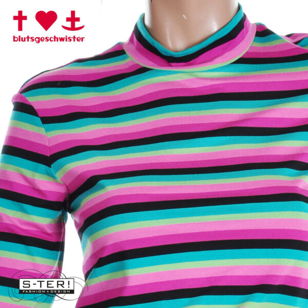 W3.45 blutsgeschwister LONELY LIPS TURTLE 001253-146 01637 MAGICAL RAINBOW STRIPES - Afbeelding 6