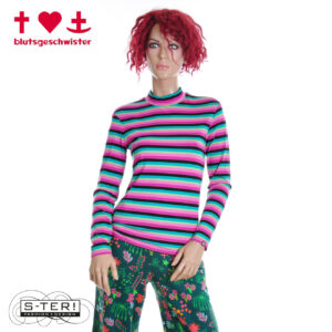 W3.45 blutsgeschwister LONELY LIPS TURTLE 001253-146 01637 MAGICAL RAINBOW STRIPES