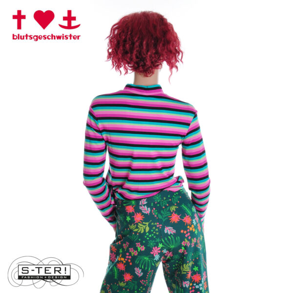 W3.45 blutsgeschwister LONELY LIPS TURTLE 001253-146 01637 MAGICAL RAINBOW STRIPES - Afbeelding 4