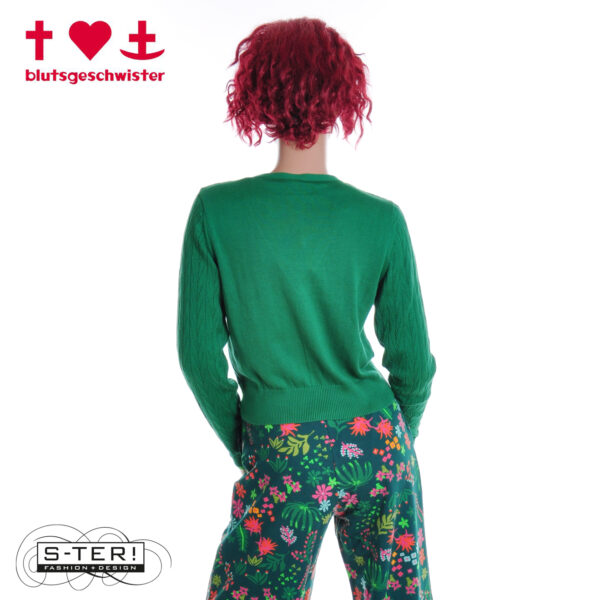 W3.46 blutsgeschwister cardigan save the world 001253-174 01819 starlight green knit - Afbeelding 4