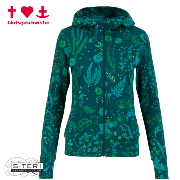 W3.54 blutsgeschwister SCUBA DUBA ZIP UP 001253-224 01660 magical night walk - Afbeelding 4
