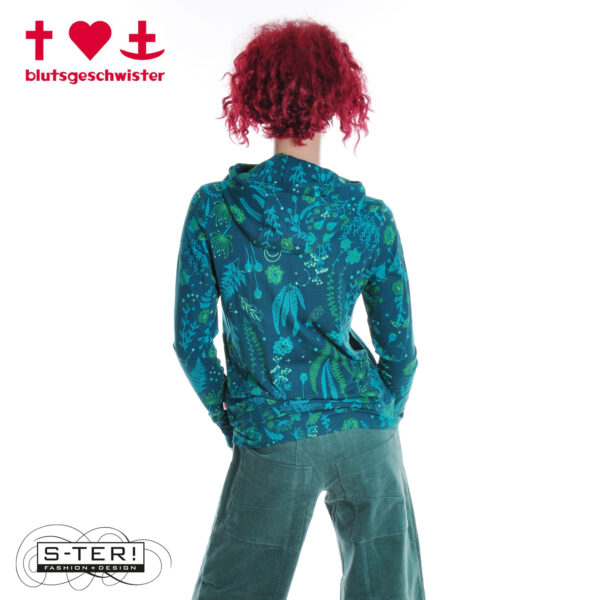 W3.54 blutsgeschwister SCUBA DUBA ZIP UP 001253-224 01660 magical night walk - Afbeelding 2