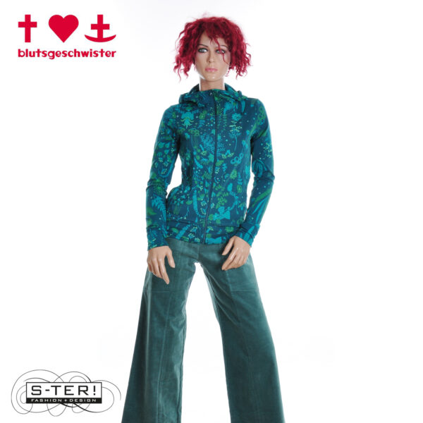 W3.54 blutsgeschwister SCUBA DUBA ZIP UP 001253-224 01660 magical night walk - Afbeelding 3
