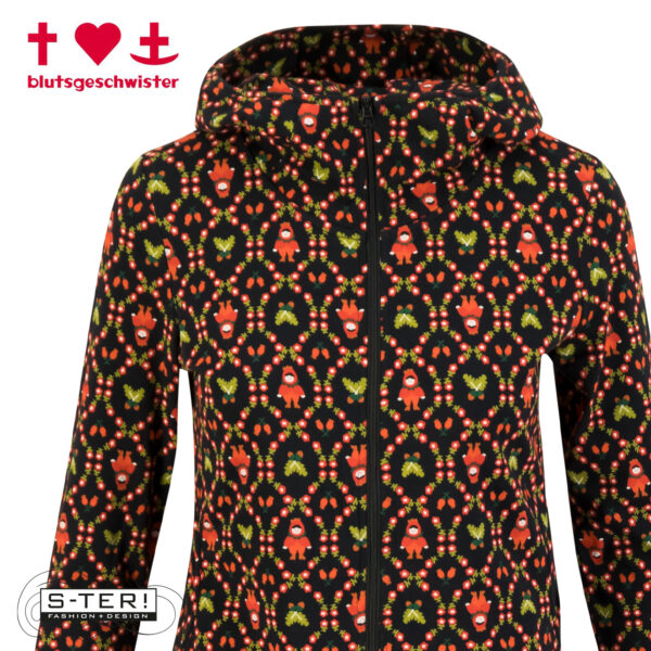 W3.53 blutsgeschwister  SCUBA DUBA zip up 001253-224 01659 rose hip hella - Afbeelding 7