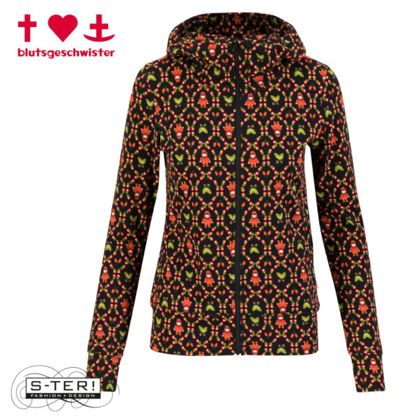 W3.53 blutsgeschwister  SCUBA DUBA zip up 001253-224 01659 rose hip hella - Afbeelding 6