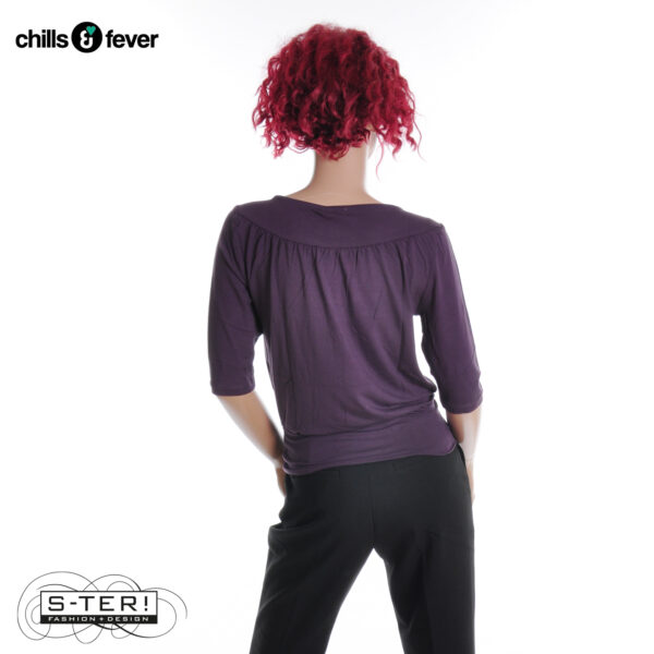 W6.6 CHILLS EN FEVER SHIRT JONI CAW25WT028T11 PLUM - Afbeelding 2