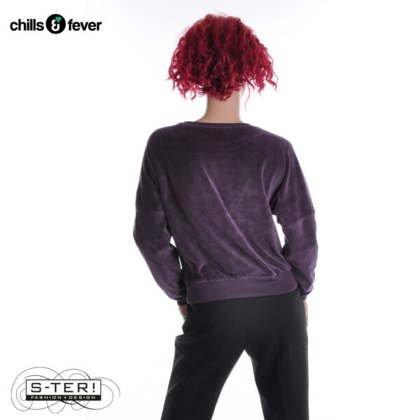 W6.8 CHILLS EN FEVER SWEATER LIMA CAW25WT065VX11 VELVET PLUM - Afbeelding 2