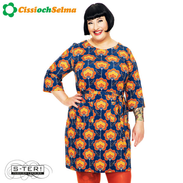 W32.9 Cissi och Selma DORIS DRESS RETROBLOM BLABRUN 25306 - Afbeelding 2