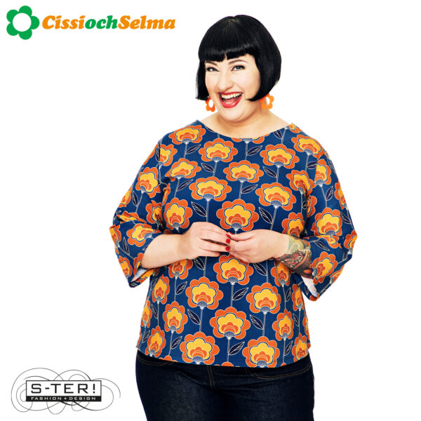 W32.14 Cissi och Selma VENDELA TOP retroblom BLABRUN 25310 - Afbeelding 2