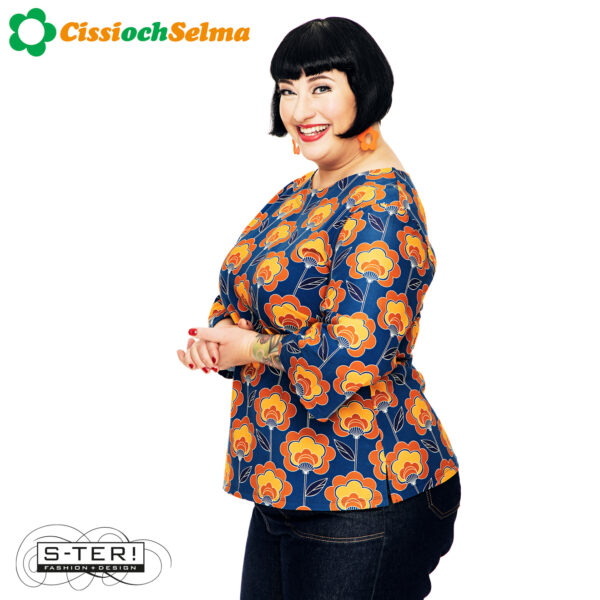 W32.14 Cissi och Selma VENDELA TOP retroblom BLABRUN 25310 - Afbeelding 4