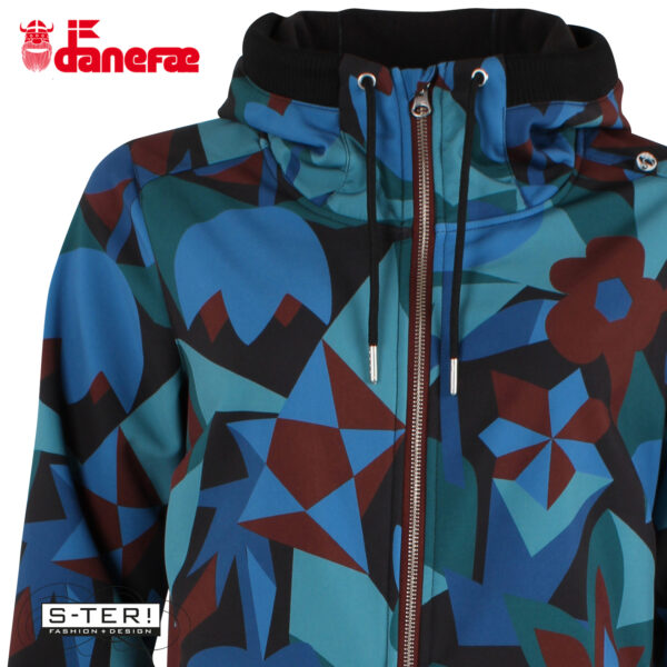 W5.50 danefae DANEJANE SOFTSHELL BLACK MERLOT GEOFLEUR - Afbeelding 5