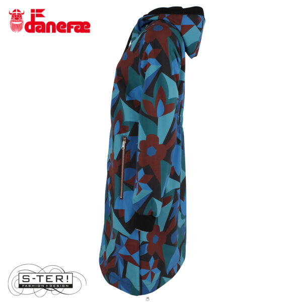 W5.50 danefae DANEJANE SOFTSHELL BLACK MERLOT GEOFLEUR - Afbeelding 4