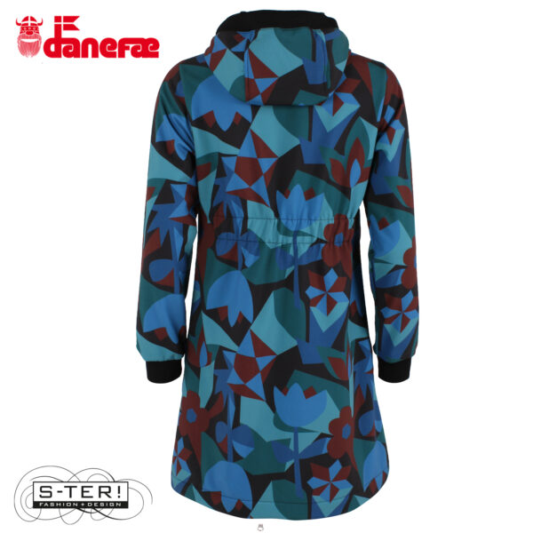 W5.50 danefae DANEJANE SOFTSHELL BLACK MERLOT GEOFLEUR - Afbeelding 3