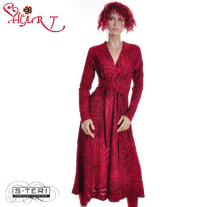 W26.19 HEART AMALFI DRESS HX026 AB7 B05 BORDEAUX