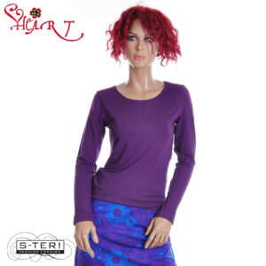 W26.27 HEART MIMAS BASIC SHIRT L.SLEEVE HZ037 BVS W01 purple