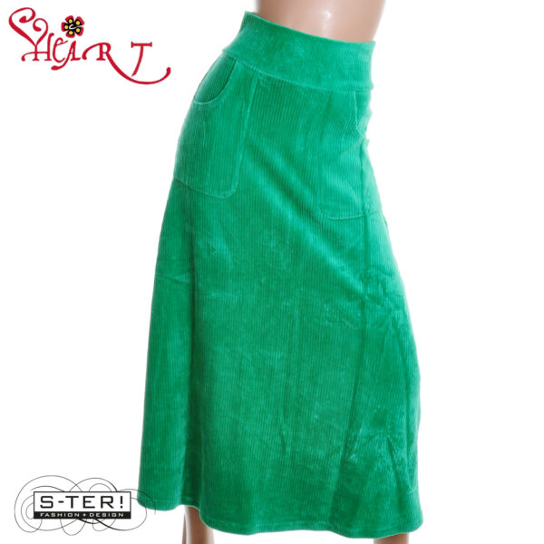 W26.22 HEART LONI SKIRT HZ003 RNK B07 green - Afbeelding 5