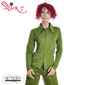 W26.13 HEART MIMAS BLOUSE HK054 BVS W22 olive