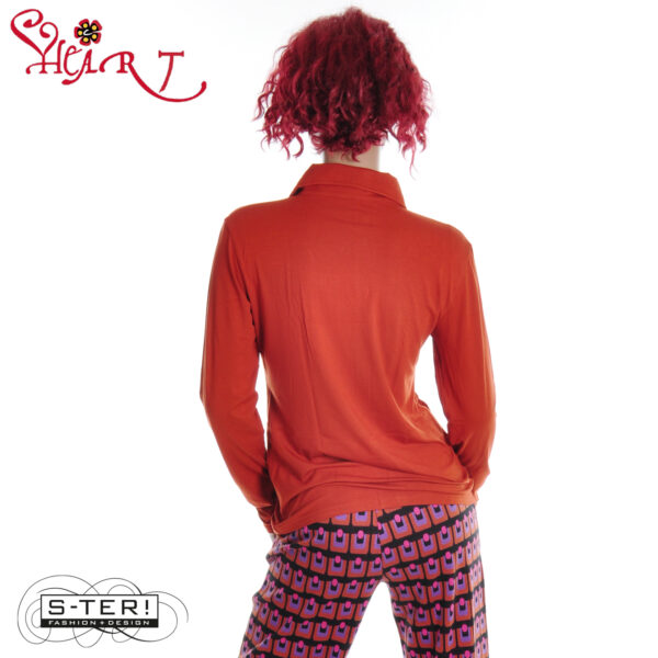 W26.12 HEART MIMAS BLOUSE HK054 BVS W06 orient - Afbeelding 2