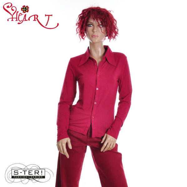 W26.14 HEART MIMAS BLOUSE HK054 BVS W50 cherry
