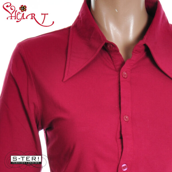 W26.14 HEART MIMAS BLOUSE HK054 BVS W50 cherry - Afbeelding 5