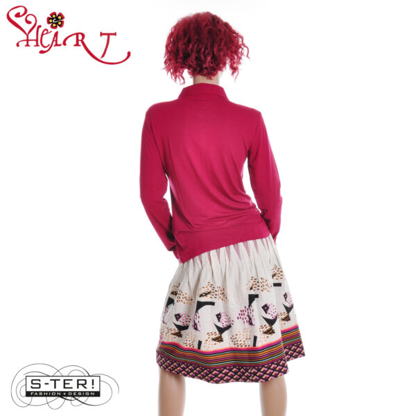 W26.14 HEART MIMAS BLOUSE HK054 BVS W50 cherry - Afbeelding 3