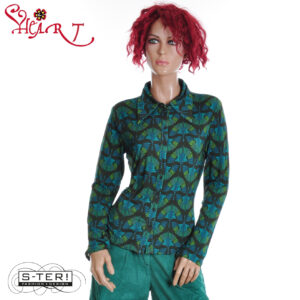 W26.16 HEART MIMAS BLOUSE HK054  TPFB2 B07 GREEN