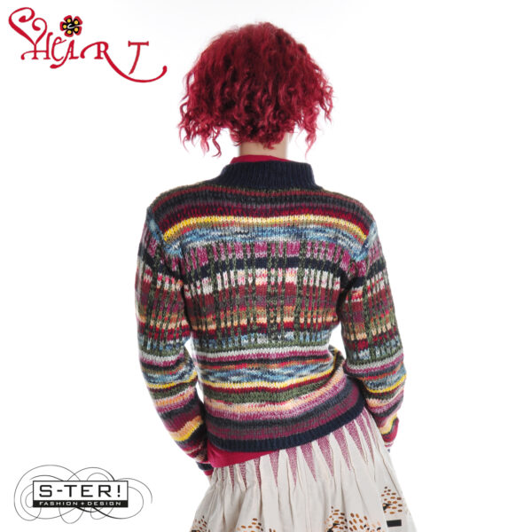 W26.18 HEART MURPHY CARDIGAN HT043 STS B04 BLUE - Afbeelding 2