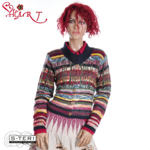 W26.18 HEART MURPHY CARDIGAN HT043 STS B04 BLUE