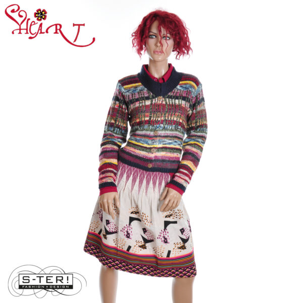 W26.18 HEART MURPHY CARDIGAN HT043 STS B04 BLUE - Afbeelding 3