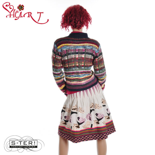 W26.18 HEART MURPHY CARDIGAN HT043 STS B04 BLUE - Afbeelding 4