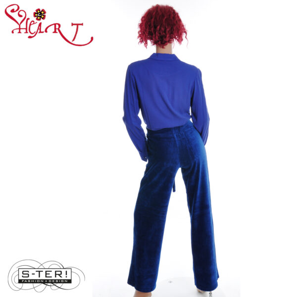 W26.11 HEART SHIMIA TROUSERS HG099 RNK B04 BLUE - Afbeelding 4