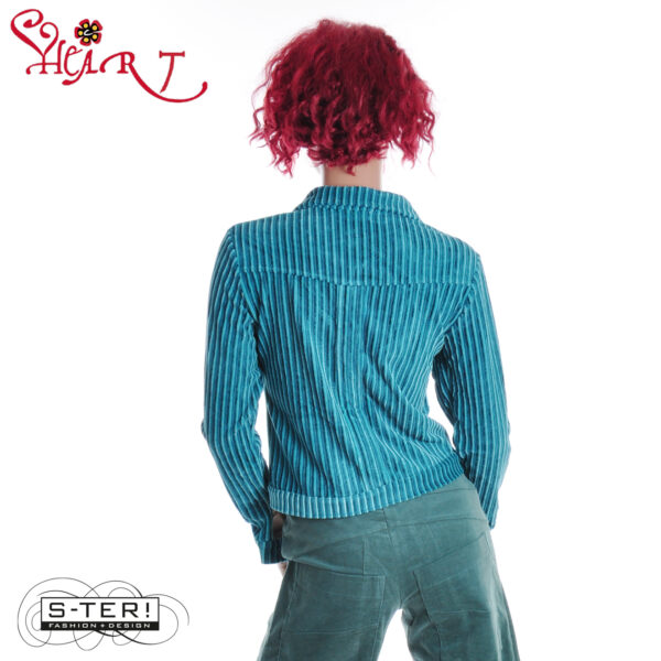 W26.4 HEART SIDNEY JACKET FA002 RSK B10 PETROL - Afbeelding 2