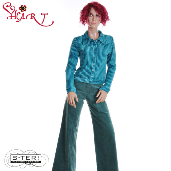 W26.4 HEART SIDNEY JACKET FA002 RSK B10 PETROL - Afbeelding 4