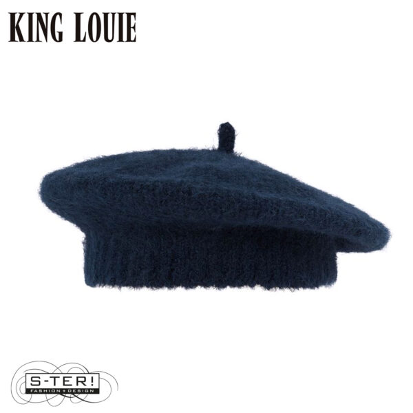 W9.59 King Louie BERET POSH 09881 BOTANICAL GREEN/EVENING BLUE - Afbeelding 3