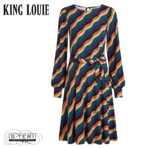 W9.26 King Louie BETTY PUFF DRESS RAZZLE 10105 DRAGONFLY GREEN