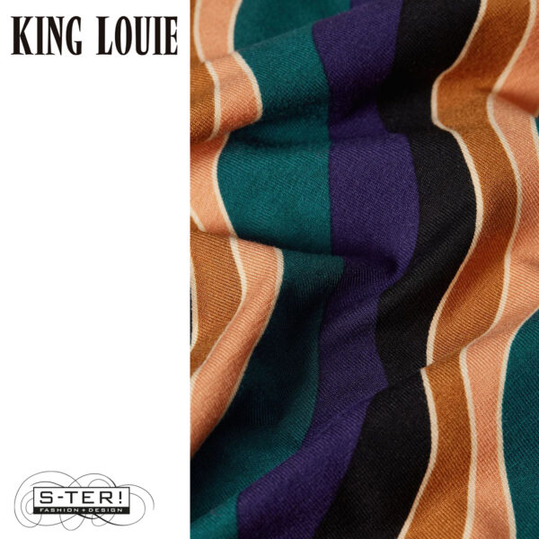 W9.26 King Louie BETTY PUFF DRESS RAZZLE 10105 DRAGONFLY GREEN - Afbeelding 2